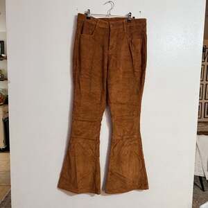 kate quinn womens corduroy brown pants size 12 retro flare cords size 34